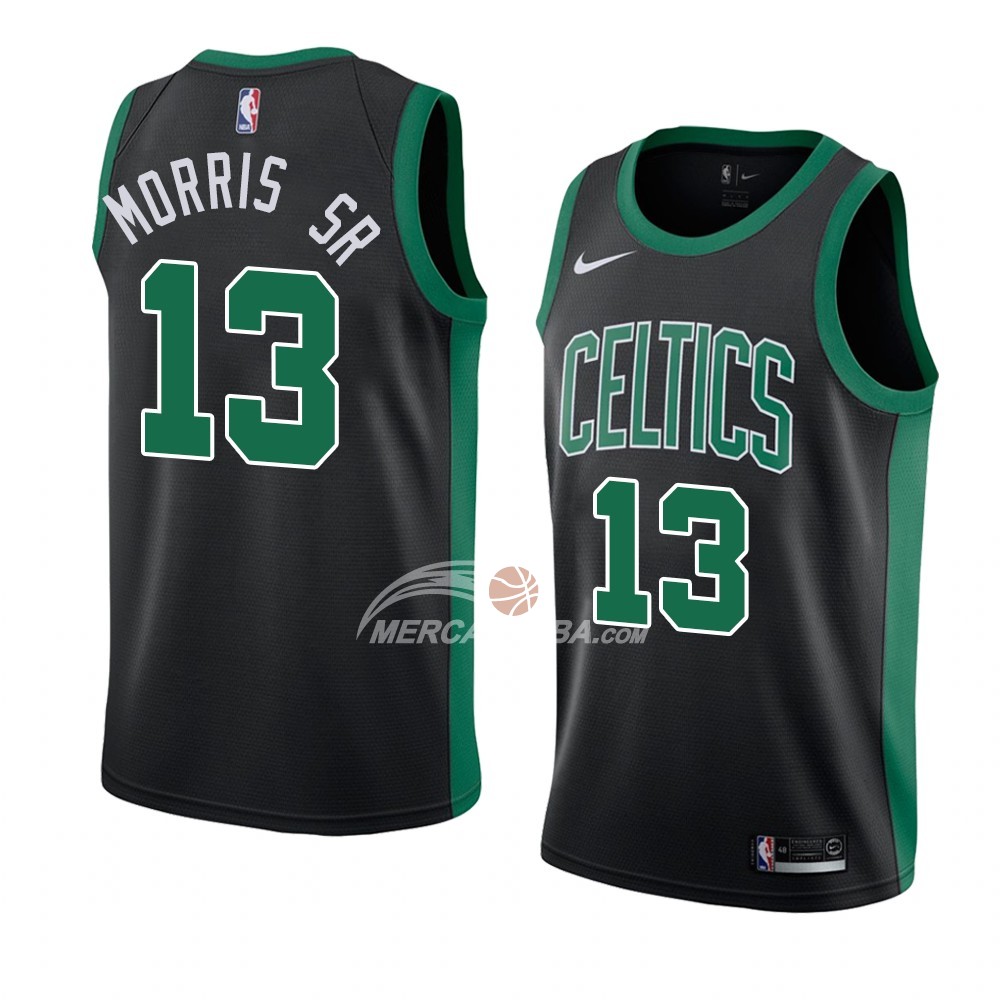 Maglia Boston Celtics Marcus Morris Statement 2018 Nero